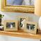 Glitzhome® 3 Pack 4" x 6" Gold Honeycomb Resin Tabletop Picture Frames